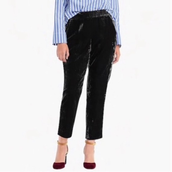 J. Crew Factory Velvet Jamie Pants - Picture 1 of 7